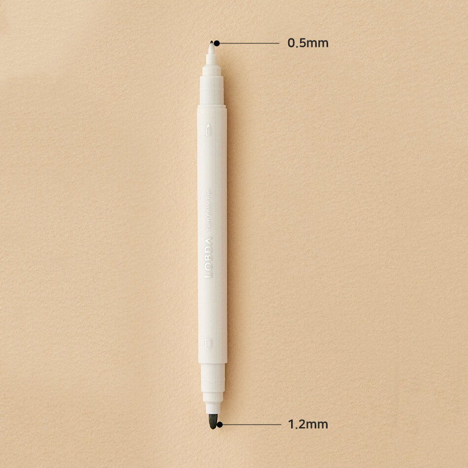 double ended - Lobda Double Ended Colors 5 Markers Pen Set